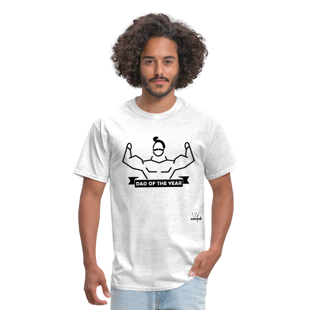 Dad of The Year T-shirt - light heather gray