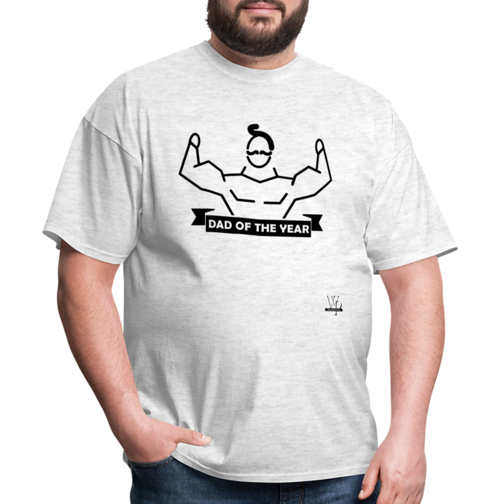 Dad of The Year T-shirt - light heather gray