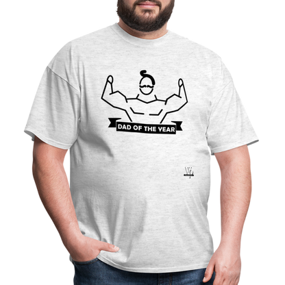 Dad of The Year T-shirt - light heather gray
