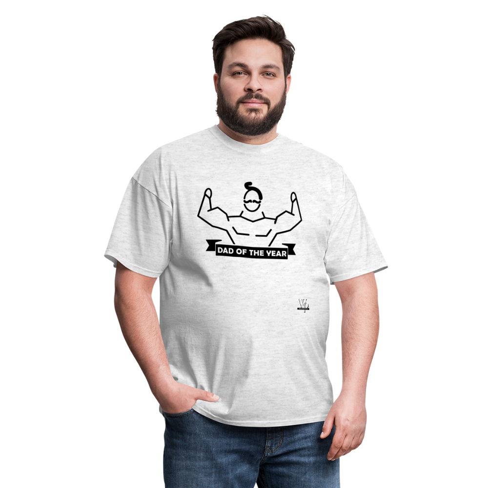 Dad of The Year T-shirt - light heather gray