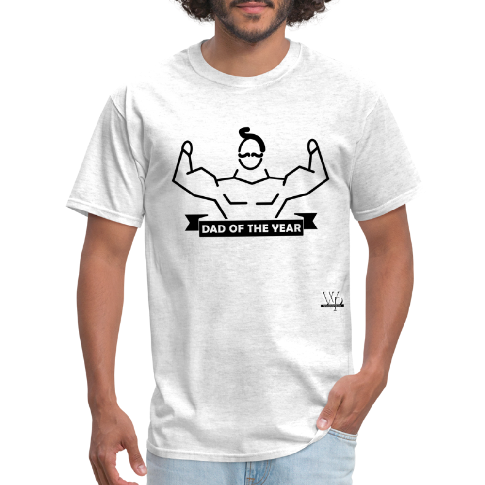 Dad of The Year T-shirt - light heather gray