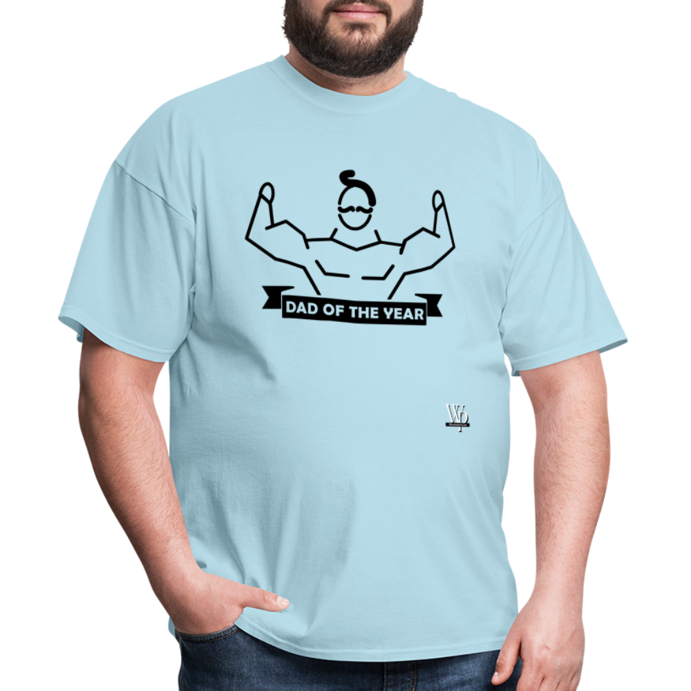 Dad of The Year T-shirt - powder blue