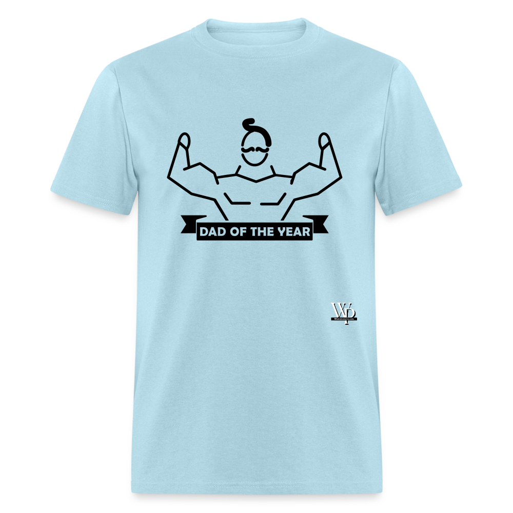 Dad of The Year T-shirt - powder blue