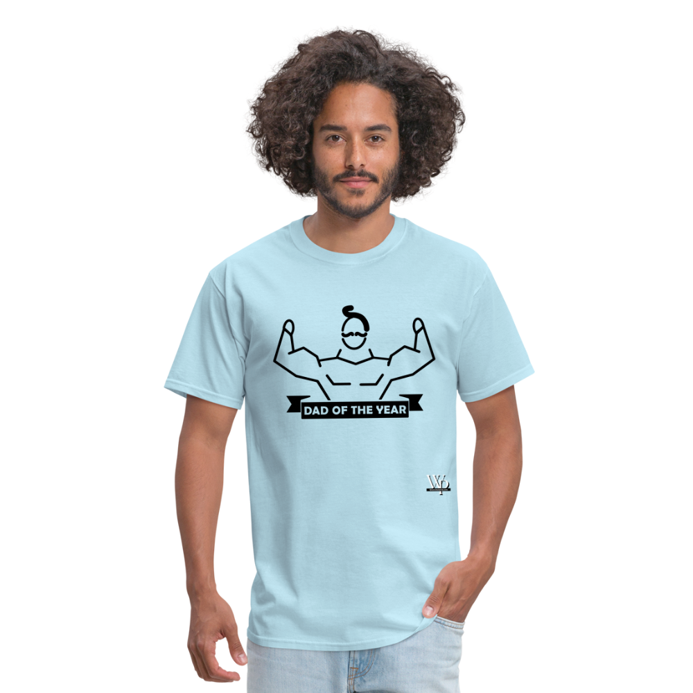 Dad of The Year T-shirt - powder blue