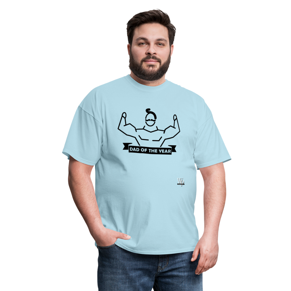 Dad of The Year T-shirt - powder blue