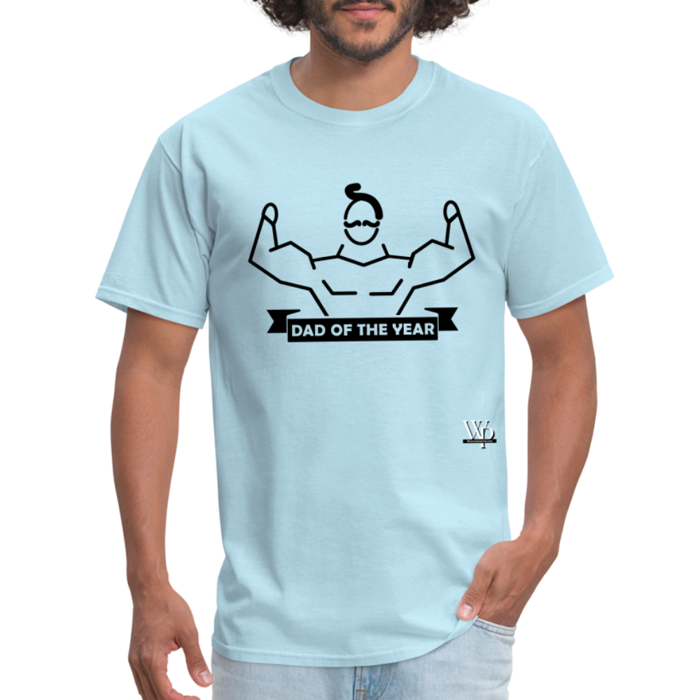 Dad of The Year T-shirt - powder blue