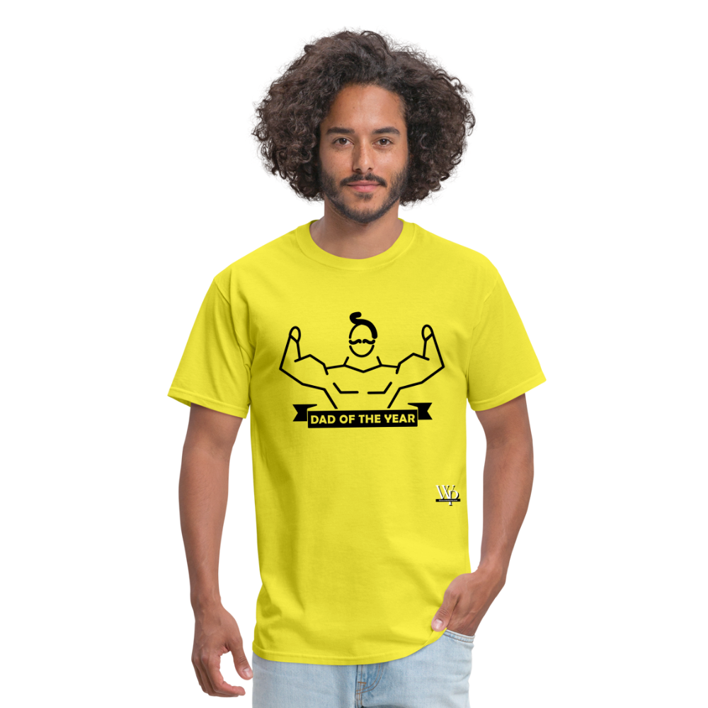 Dad of The Year T-shirt - yellow