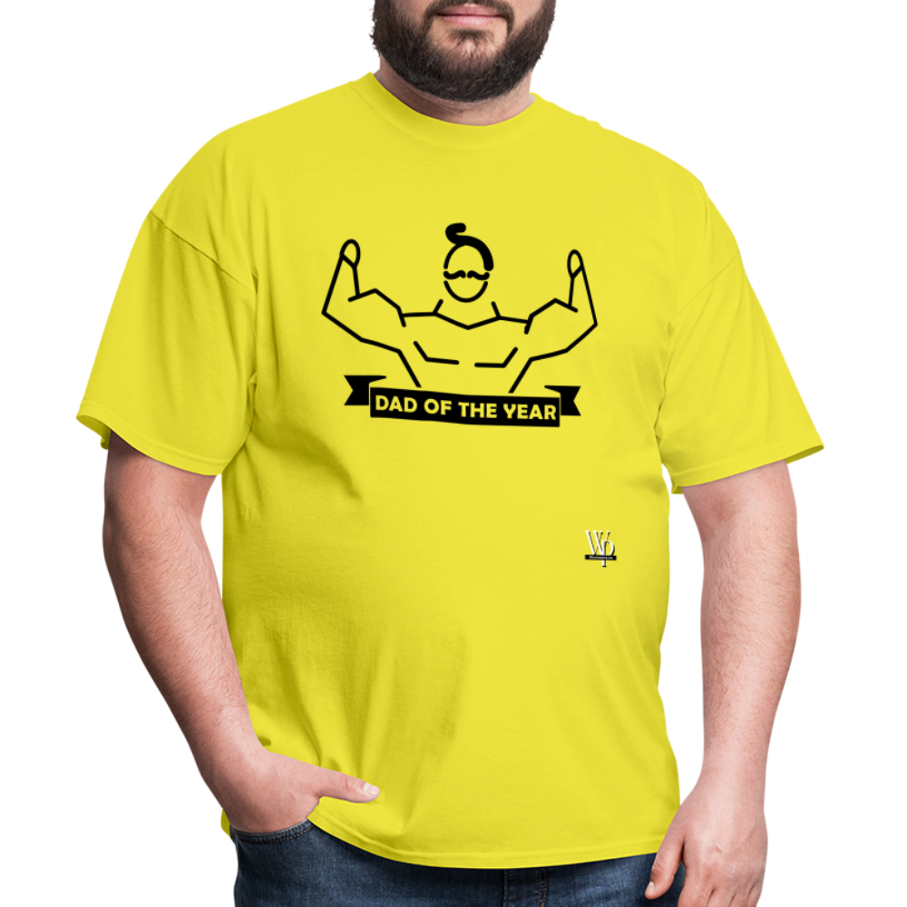 Dad of The Year T-shirt - yellow