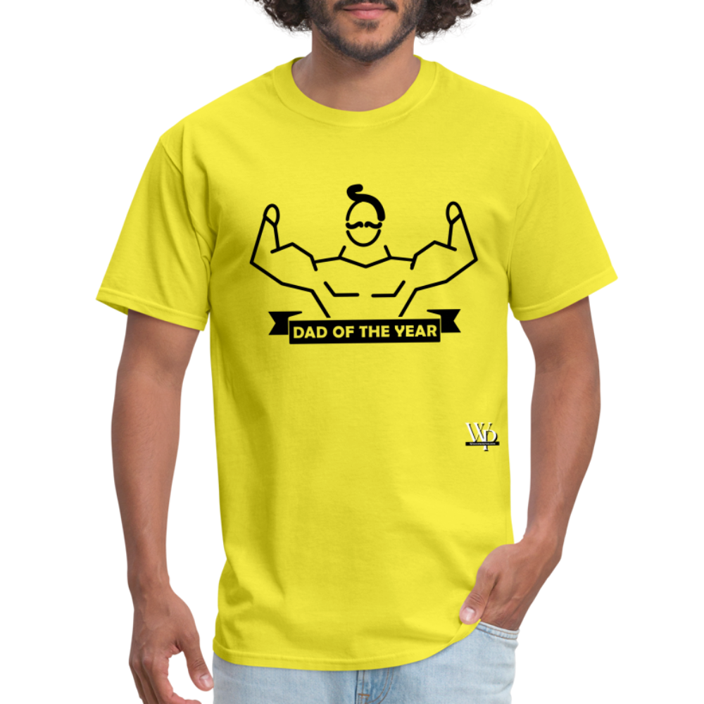 Dad of The Year T-shirt - yellow