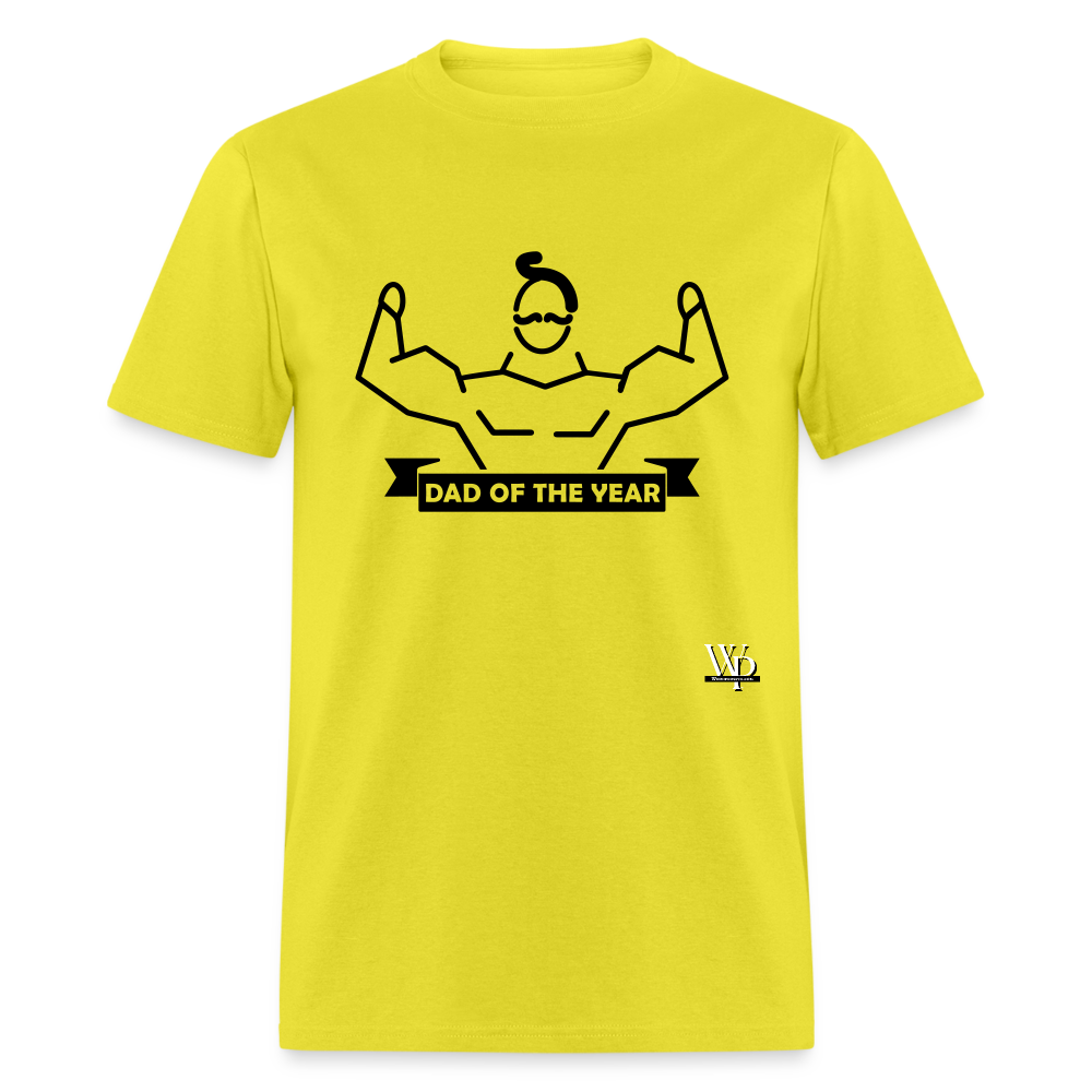 Dad of The Year T-shirt - yellow