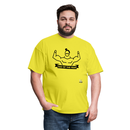 Dad of The Year T-shirt - yellow