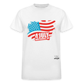 4th Of July Flag Unisex Tshirt - white