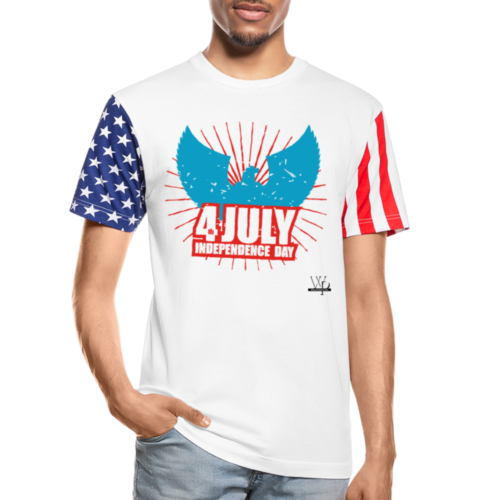 Independence Day 4th Unisex Tshirt - white