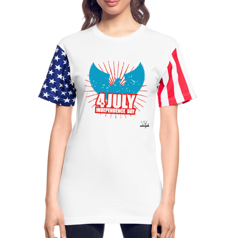 Independence Day 4th Unisex Tshirt - white