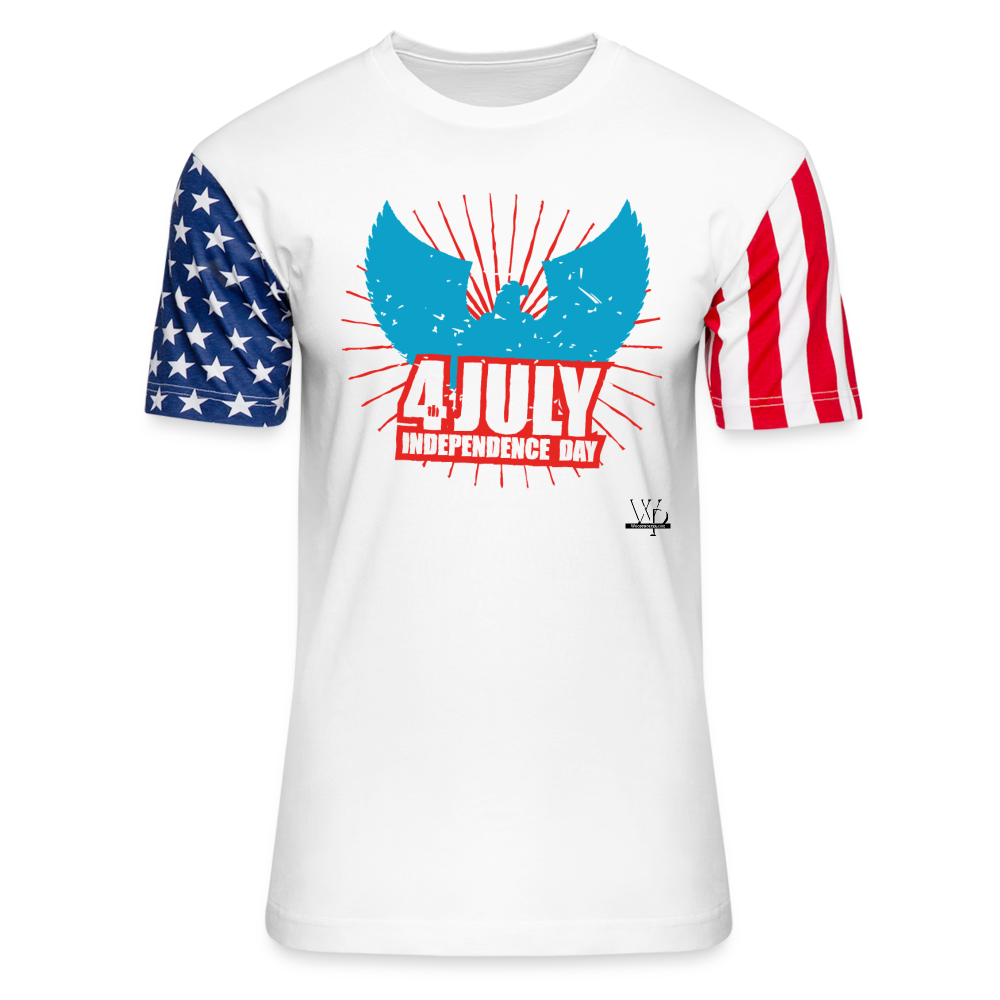 Independence Day 4th Unisex Tshirt - white