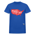 4th of July Map Unisex Tshirt - royal blue