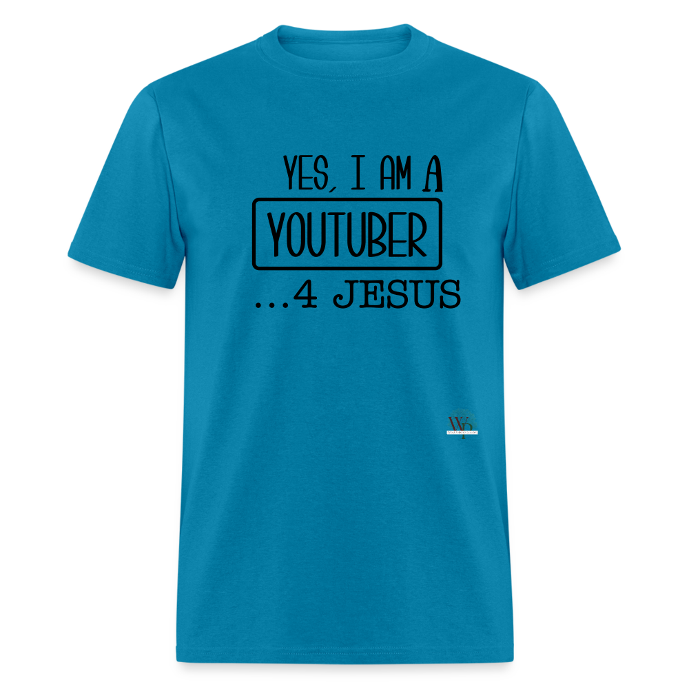 Yes I Am A YouTuber Unisex Classic T-Shirt - turquoise