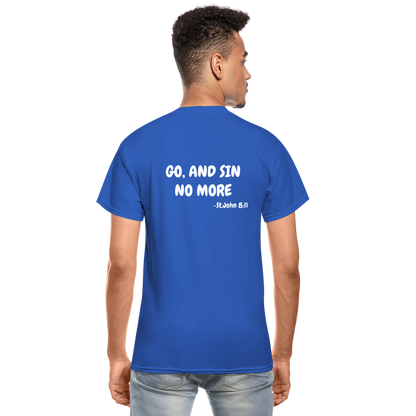 No More Sins, Only Wins! Unisex T-Shirt - royal blue