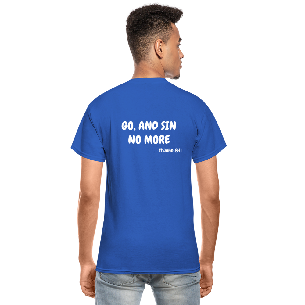 No More Sins, Only Wins! Unisex T-Shirt - royal blue