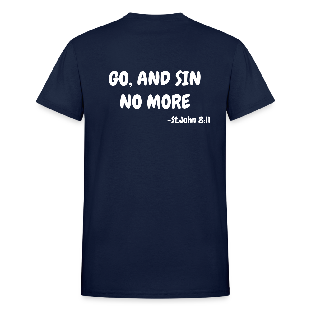 No More Sins, Only Wins! Unisex T-Shirt - navy