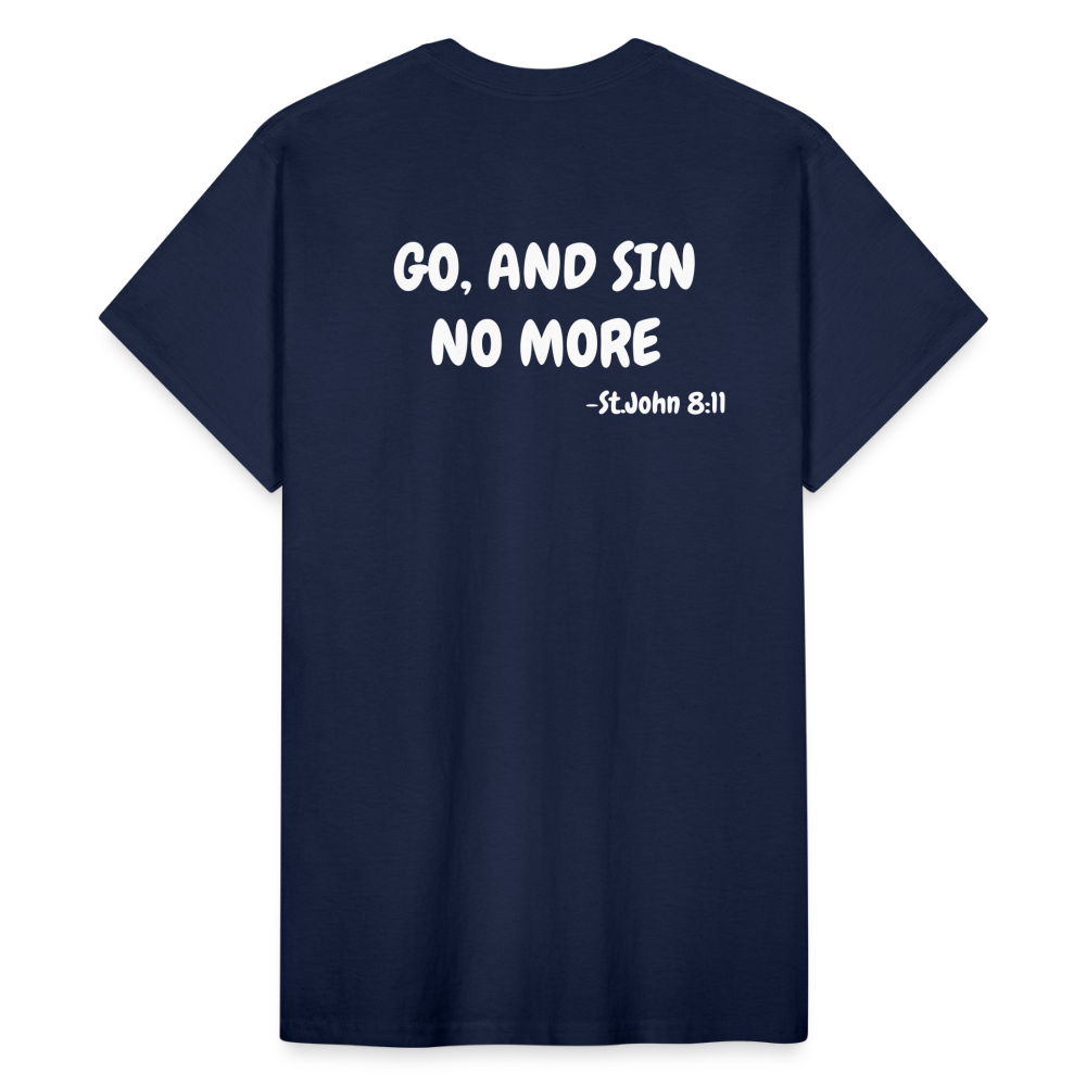 No More Sins, Only Wins! Unisex T-Shirt - navy