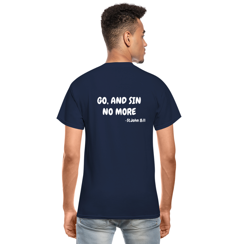 No More Sins, Only Wins! Unisex T-Shirt - navy