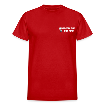 No More Sins, Only Wins! Unisex T-Shirt - red