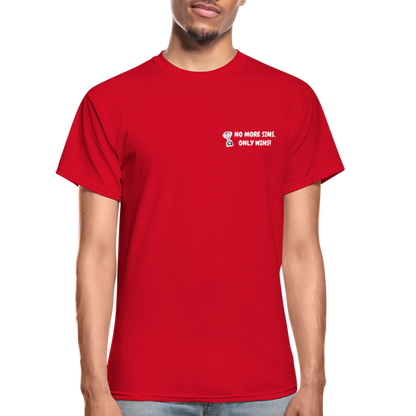 No More Sins, Only Wins! Unisex T-Shirt - red