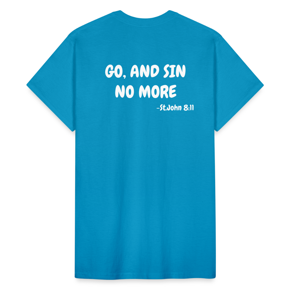 No More Sins, Only Wins! Unisex T-Shirt - turquoise