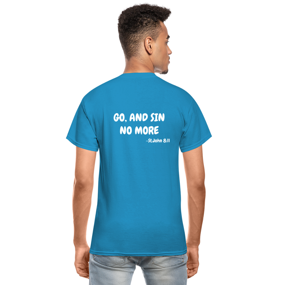 No More Sins, Only Wins! Unisex T-Shirt - turquoise