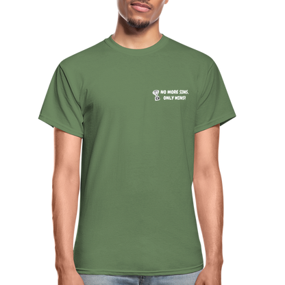 No More Sins, Only Wins! Unisex T-Shirt - military green