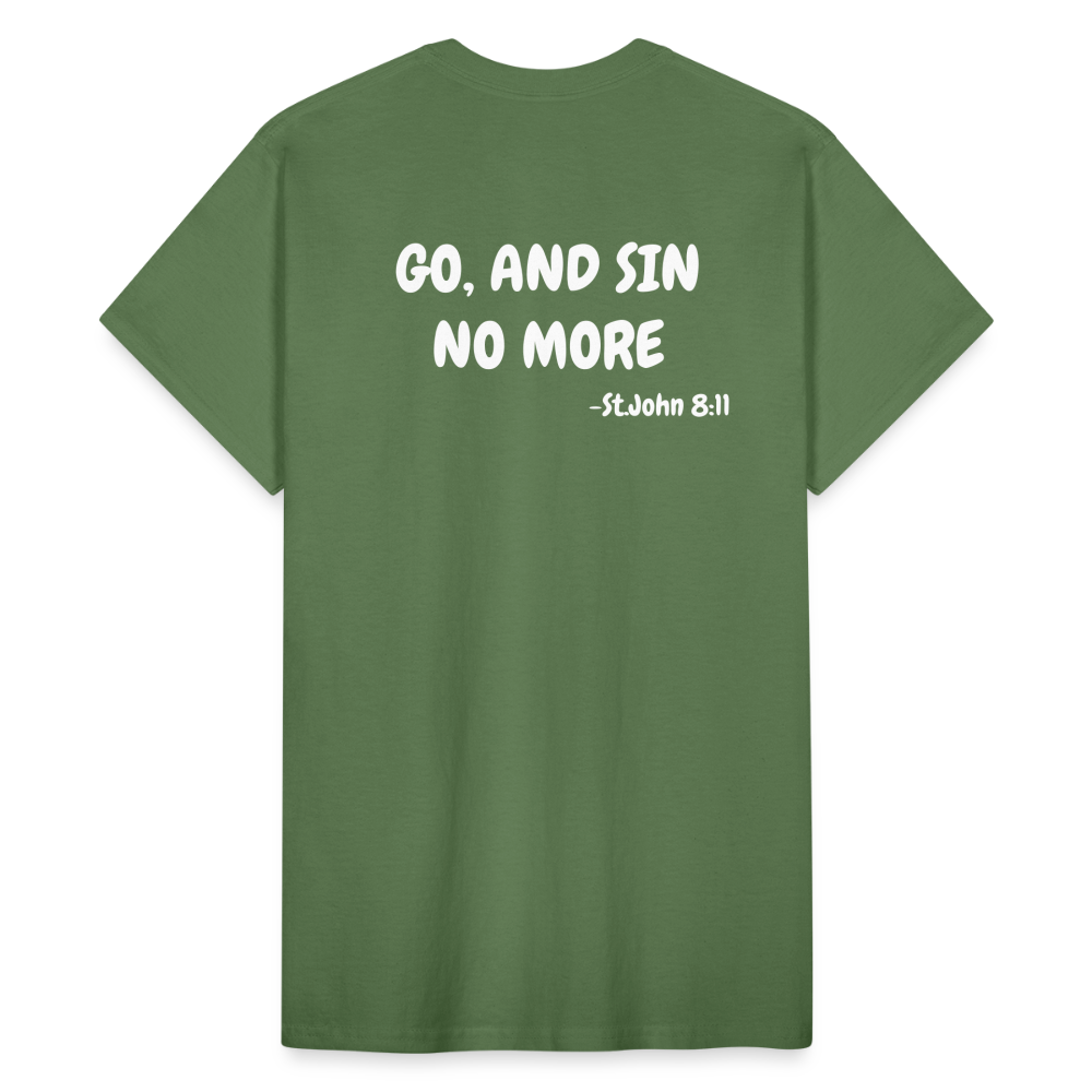 No More Sins, Only Wins! Unisex T-Shirt - military green
