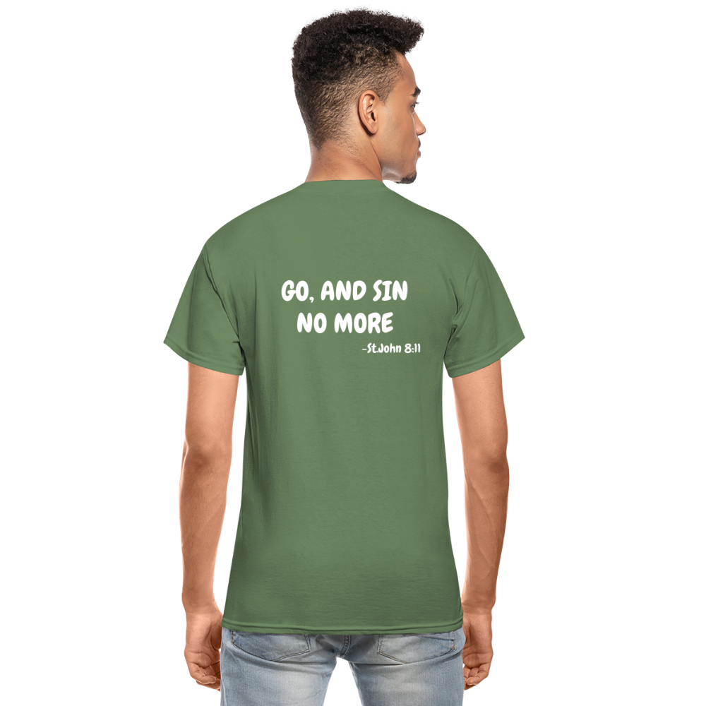 No More Sins, Only Wins! Unisex T-Shirt - military green