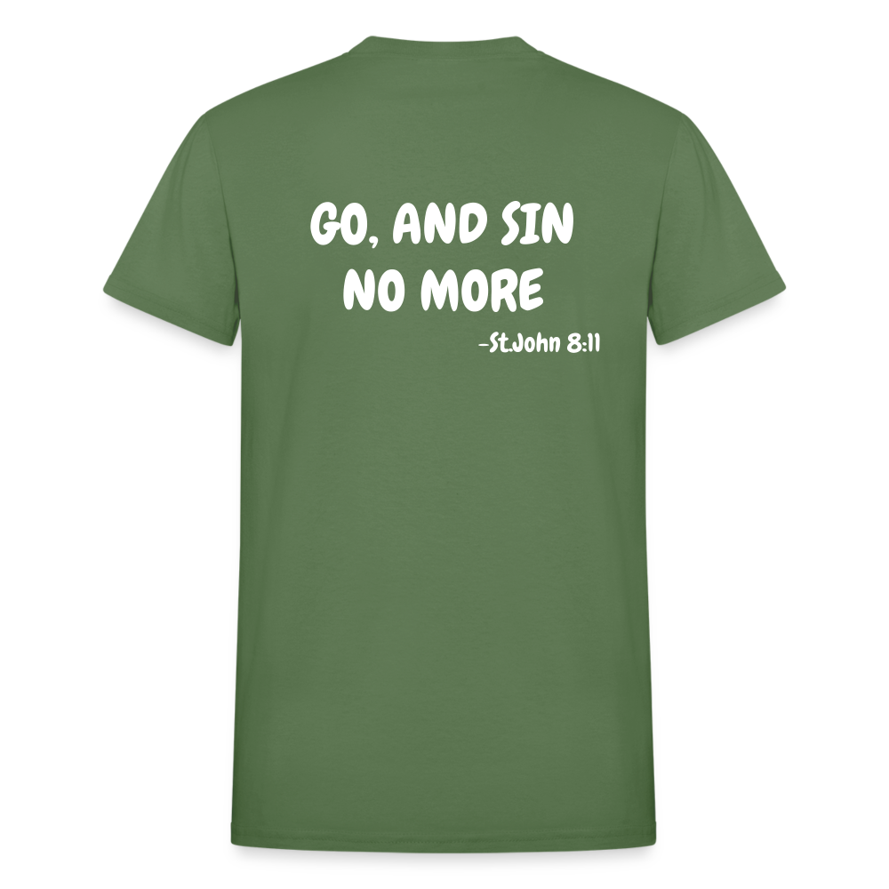 No More Sins, Only Wins! Unisex T-Shirt - military green