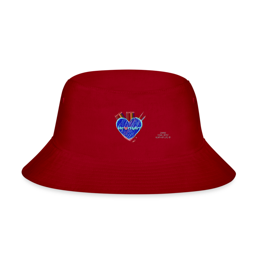Heart4art Bucket Hat - red