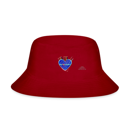 Heart4art Bucket Hat - red