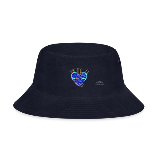 Heart4art Bucket Hat - navy