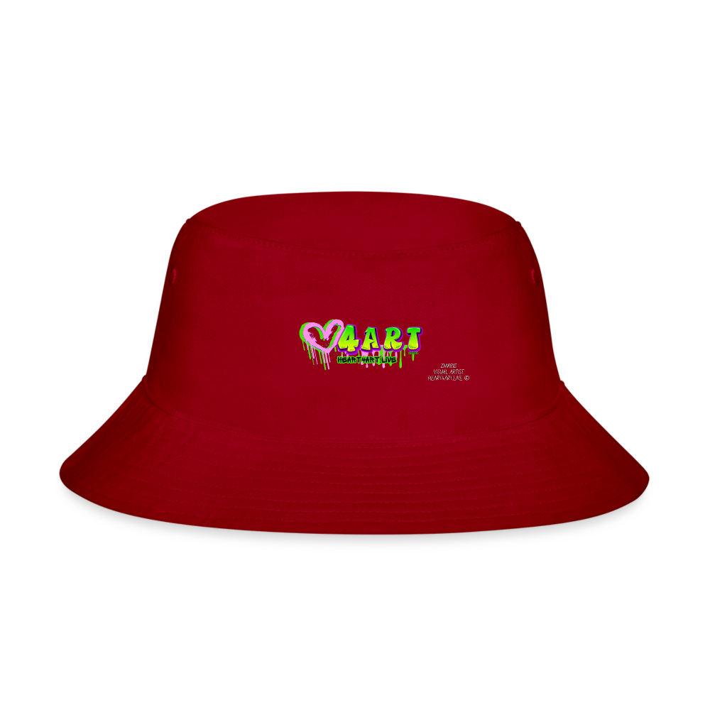 Heart4art Bucket Hat - red