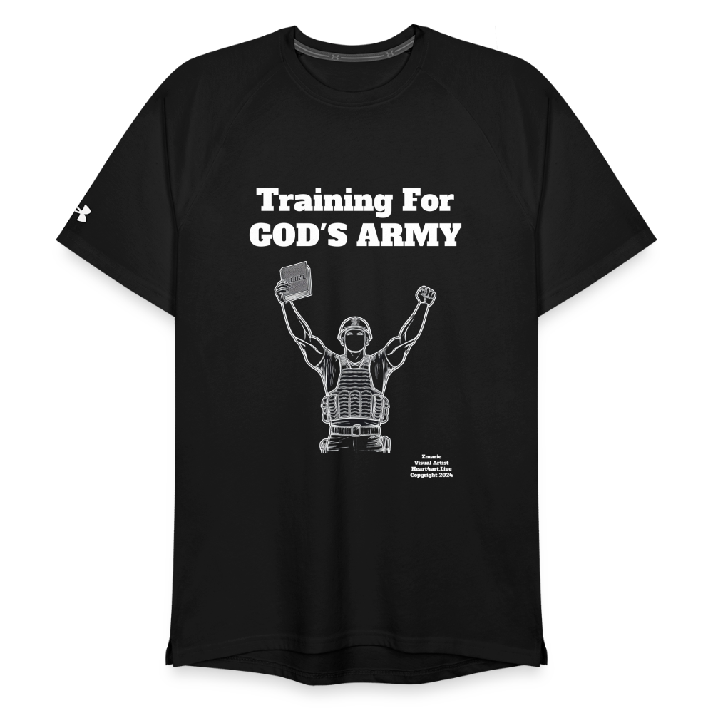 Training For God's Army Under Armour Unisex Athletics T-Shirt - black