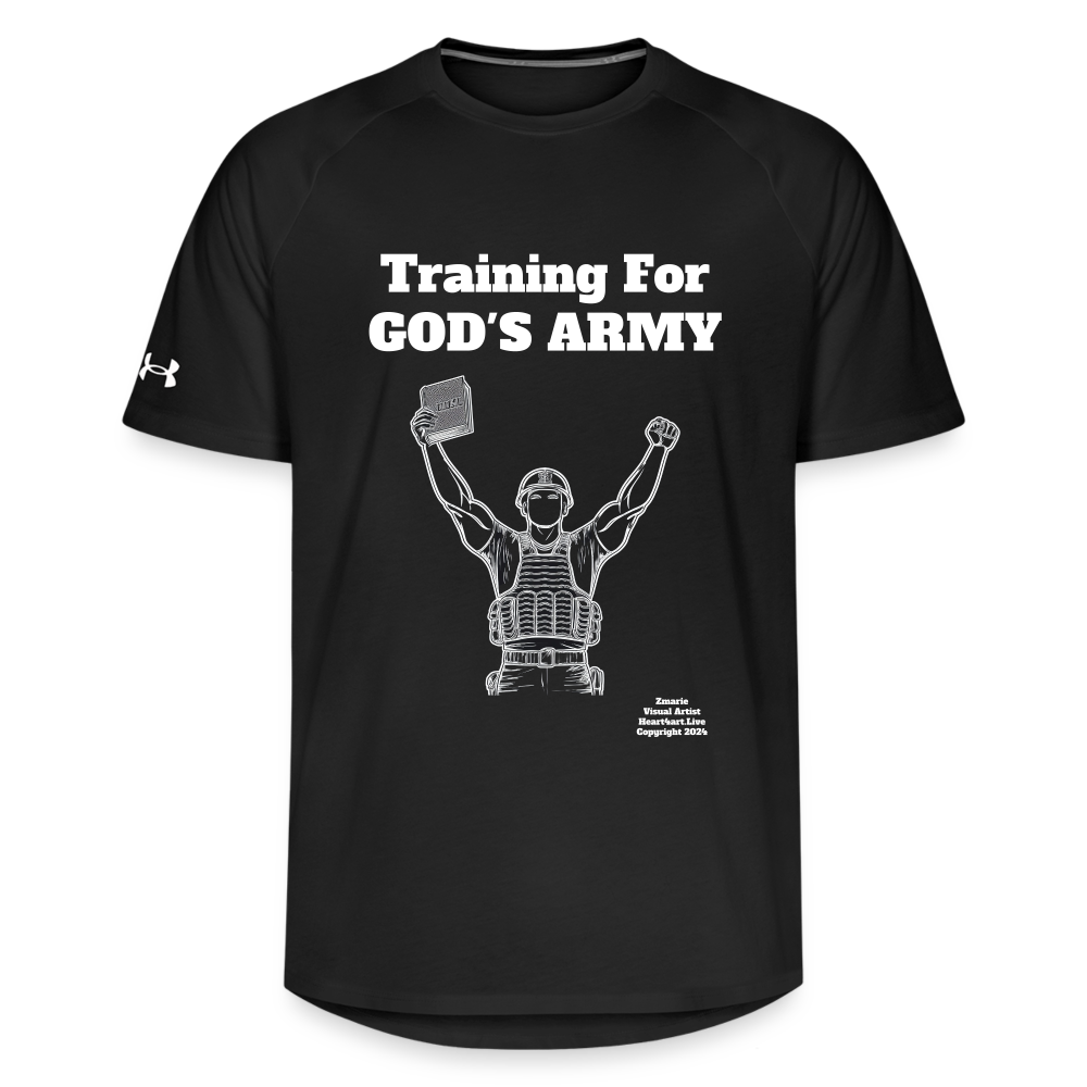 Training For God's Army Under Armour Unisex Athletics T-Shirt - black