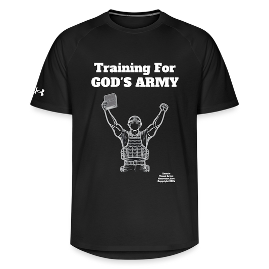 Training For God's Army Under Armour Unisex Athletics T-Shirt - black