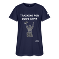 Training For God's Army Under Armour Women's Athletic T-Shirt - navy
