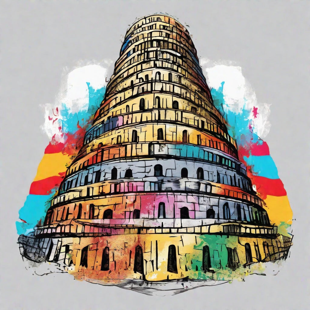 Interpretation of The Tower of Babel In Color Digital Reference Image (5pk)