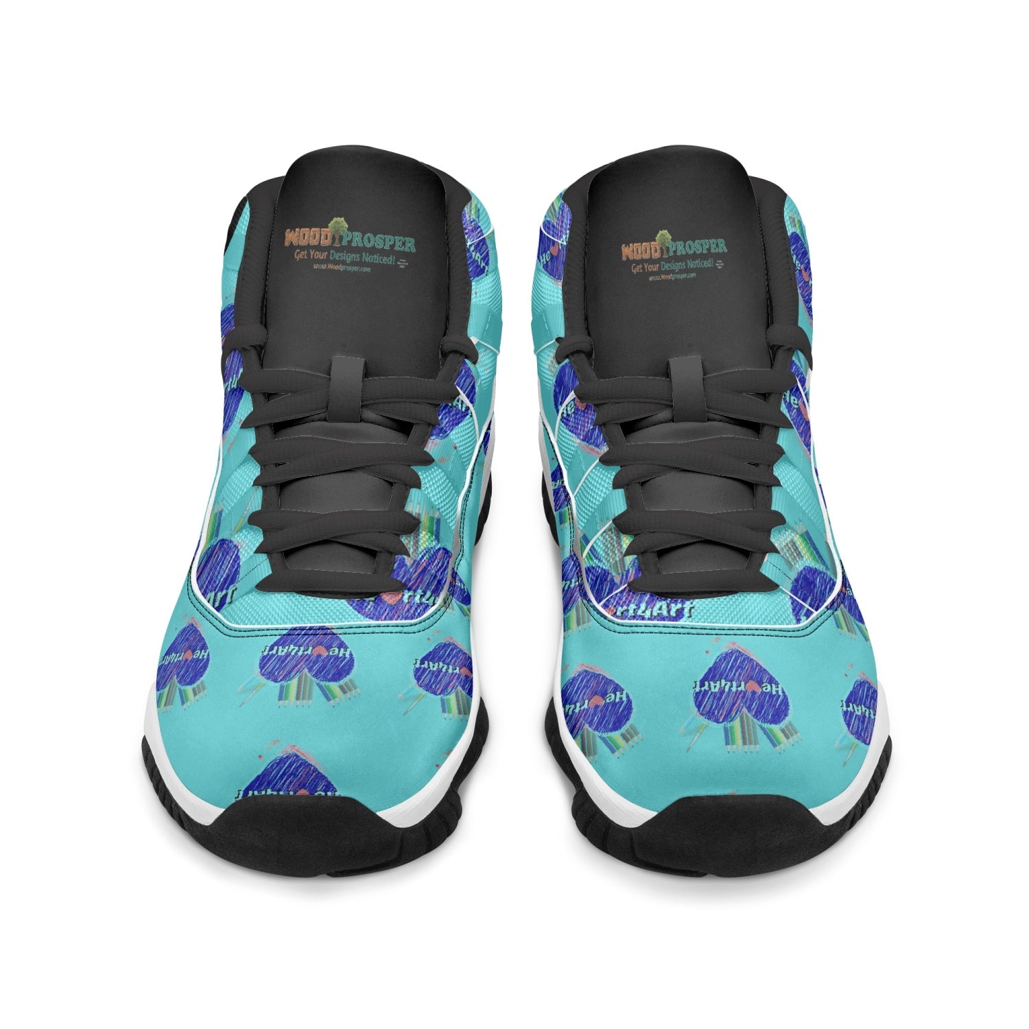 362.  Heart4Art AJ11 Basketball Sneakers (Stripe Customizable)