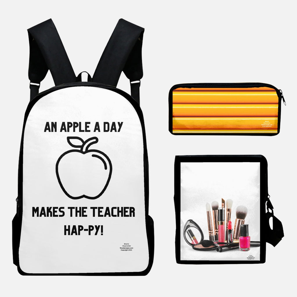 Assorted Designs Bookbag Set (3pcs)