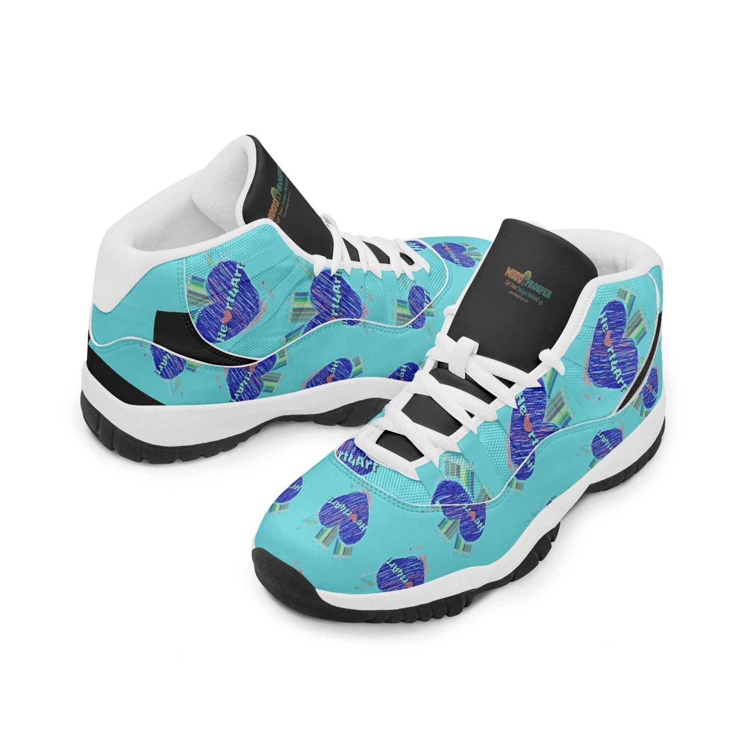 362.  Heart4Art AJ11 Basketball Sneakers (Stripe Customizable)