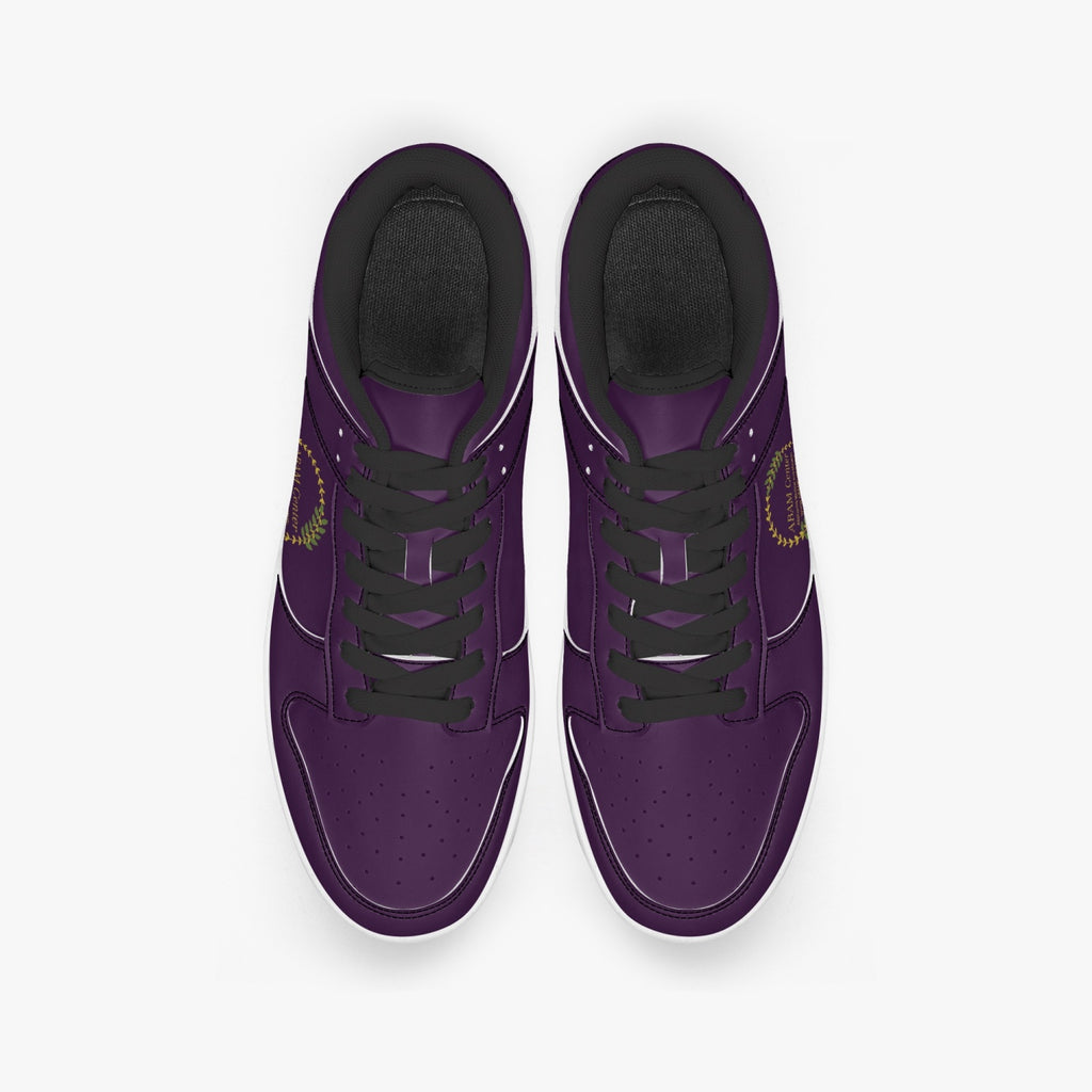 ABAM Center Dunk Stylish Low-Top Leather Sneakers