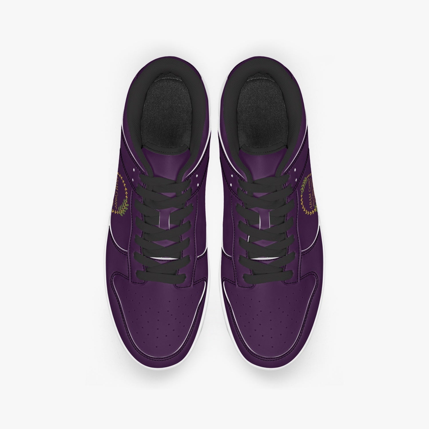 ABAM Center Dunk Stylish Low-Top Leather Sneakers