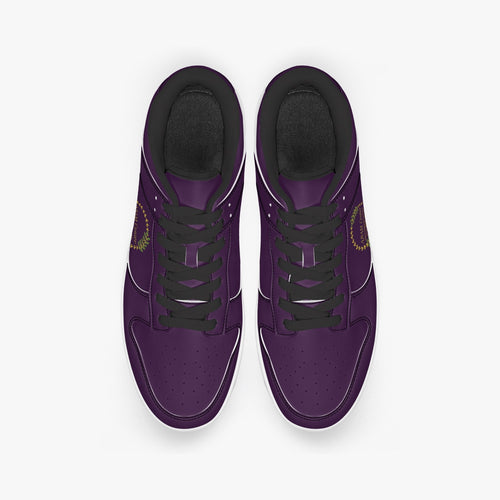 ABAM Center Dunk Stylish Low-Top Leather Sneakers