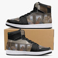 209. Custom Designed The Last Supper High-Top Leather Sneakers - White / Black